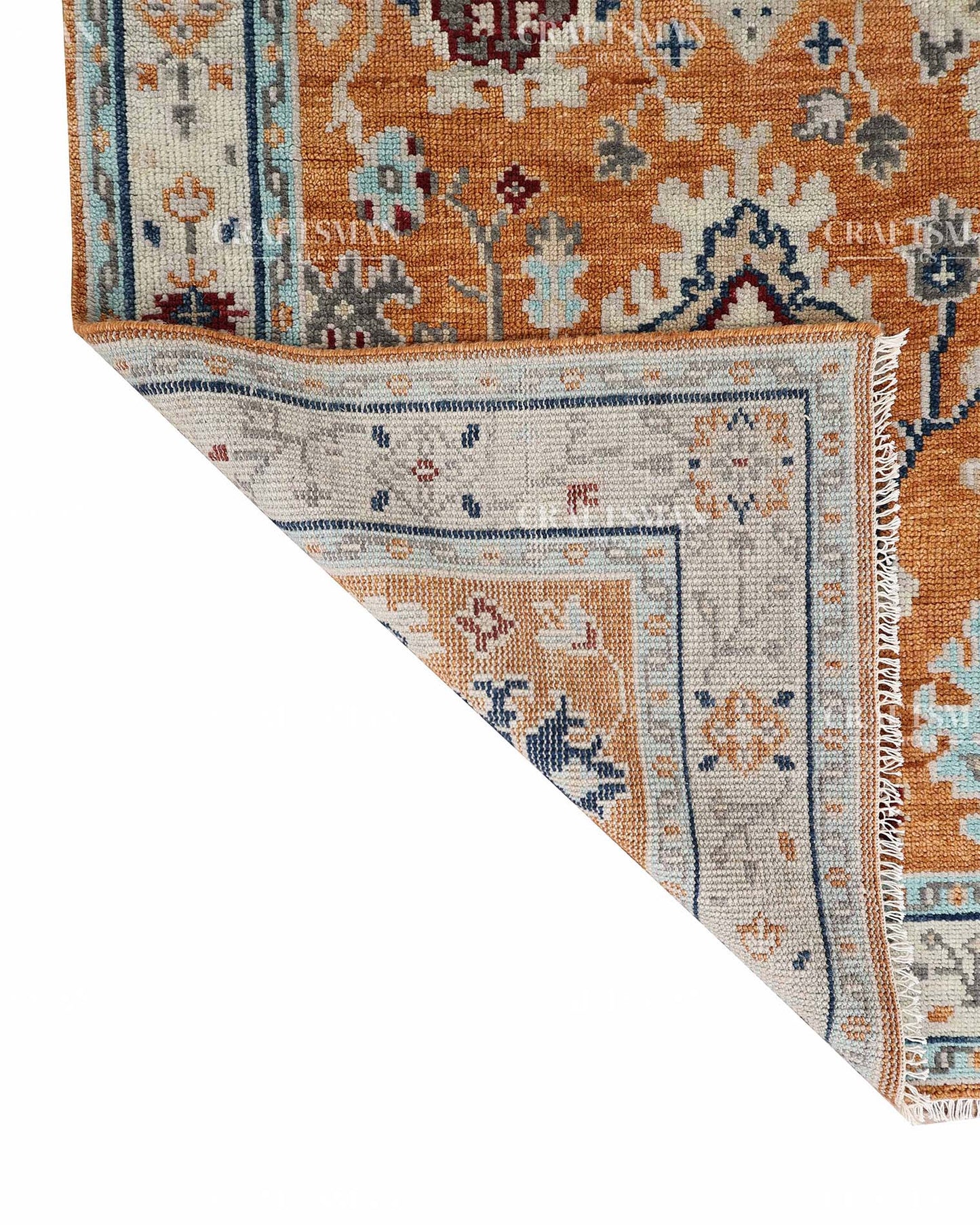 Opalia Wool Hand-Knotted Oushak-Inspired Rug