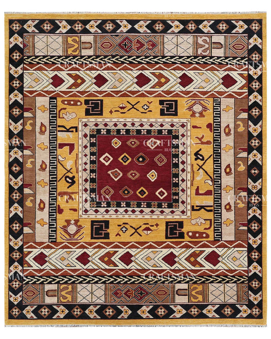 Kalyra Wool Hand-Knotted Oushak-Inspired Rug