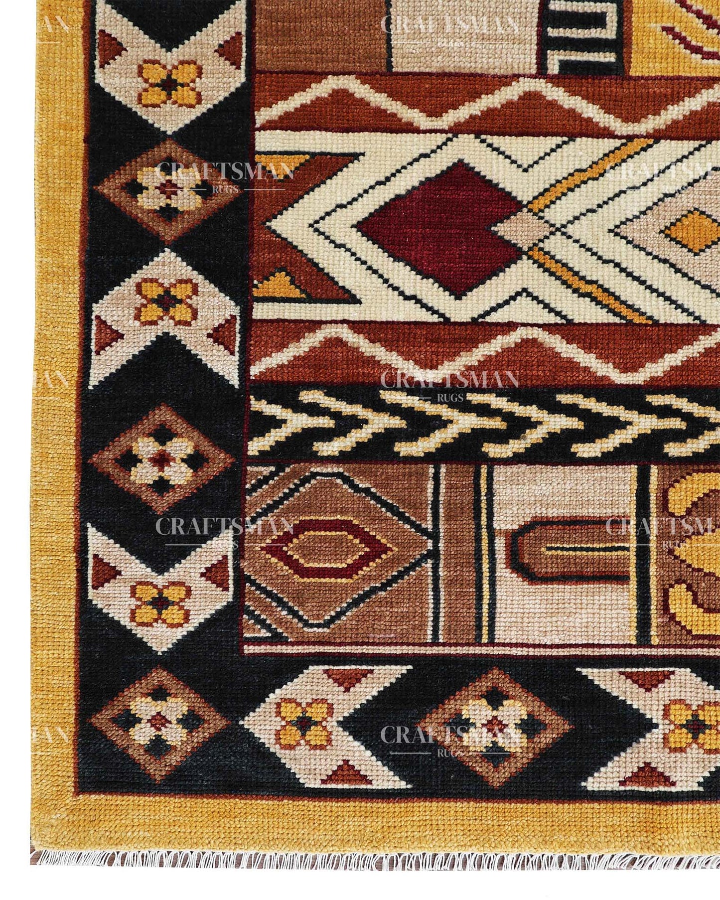Kalyra Wool Hand-Knotted Oushak-Inspired Rug