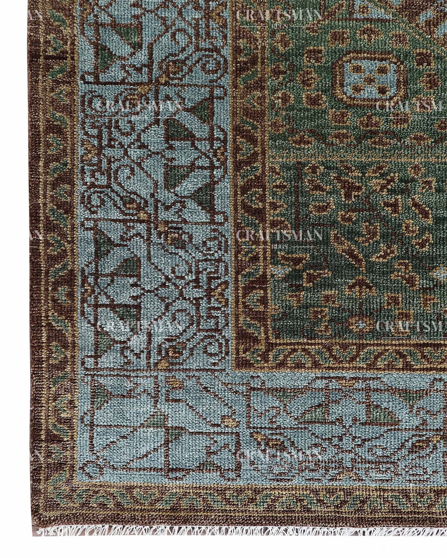 Safira Wool Hand-Knotted Oushak-Inspired Rug