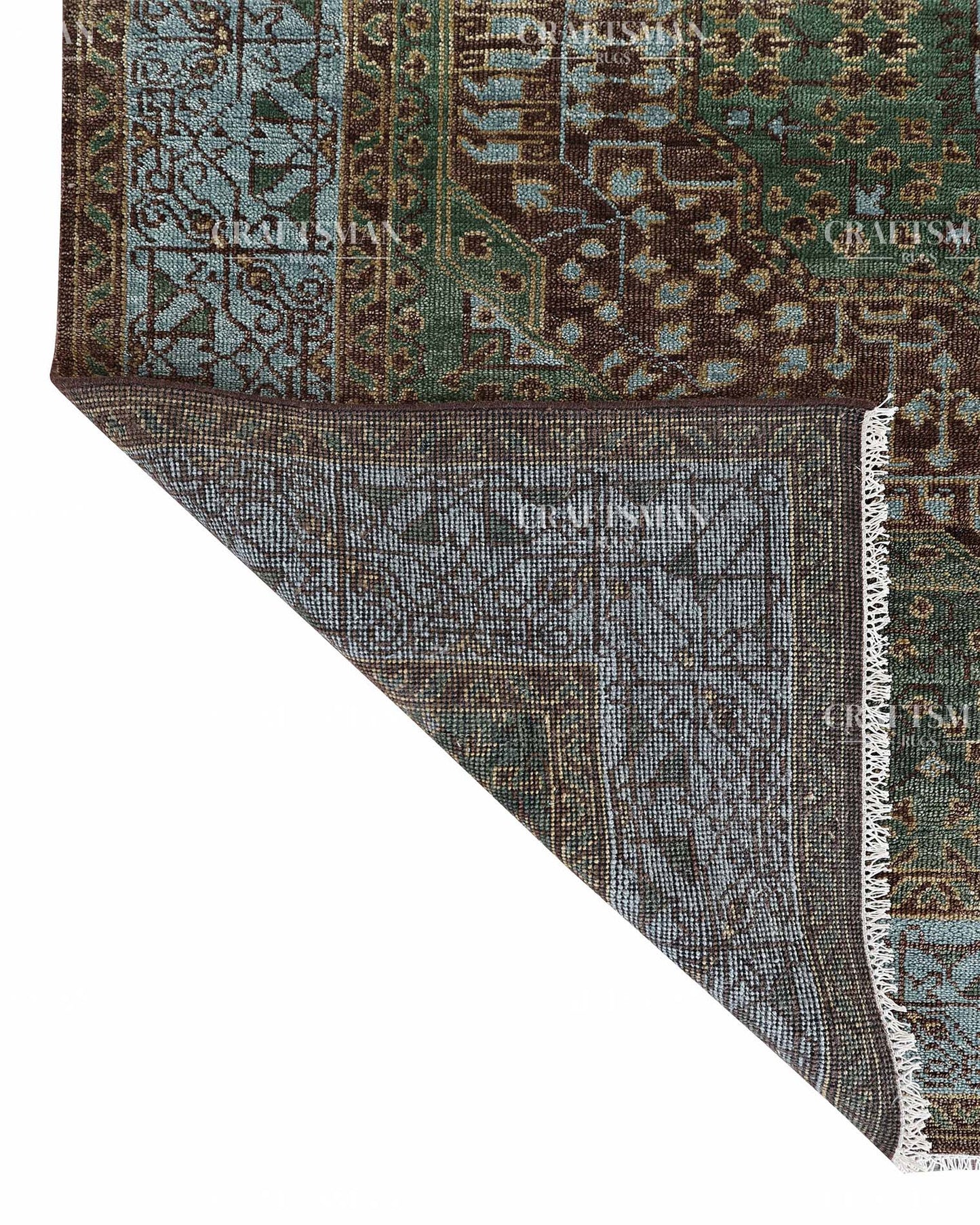 Safira Wool Hand-Knotted Oushak-Inspired Rug