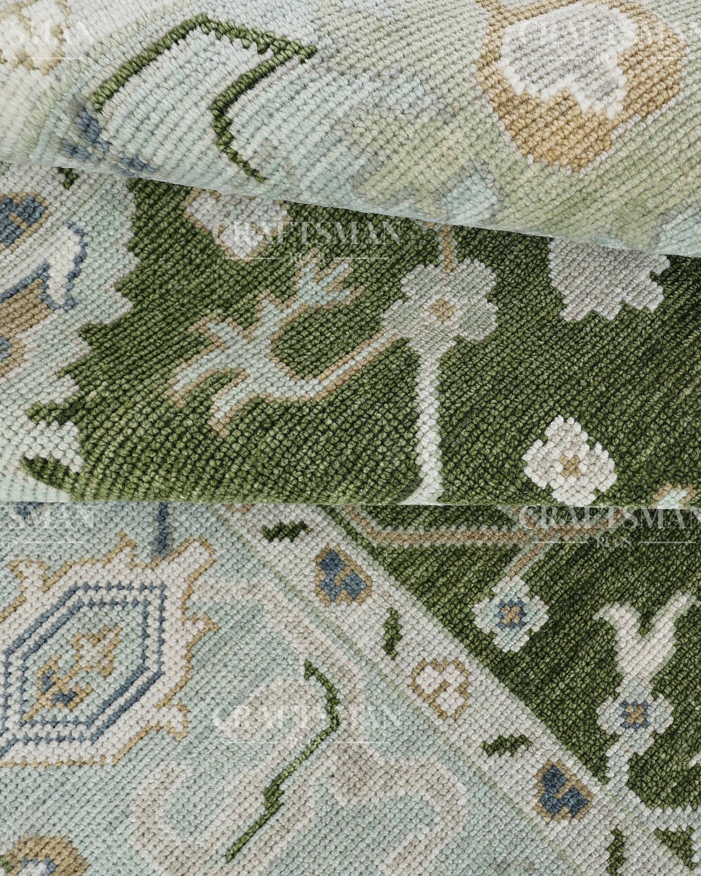 Lunara Wool Hand-Knotted Oushak-Inspired Rug