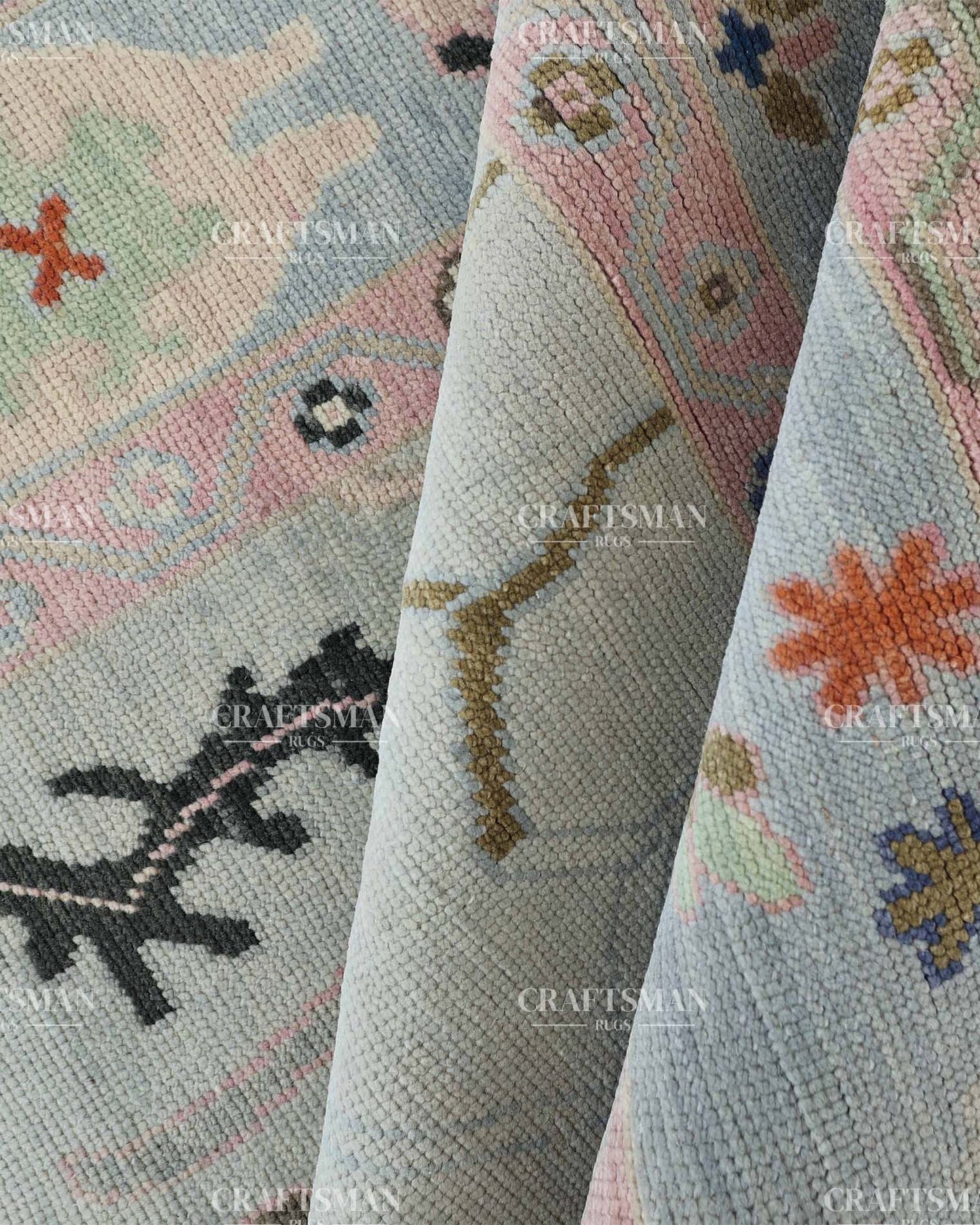 Auren Wool Hand-Knotted Oushak-Inspired Rug