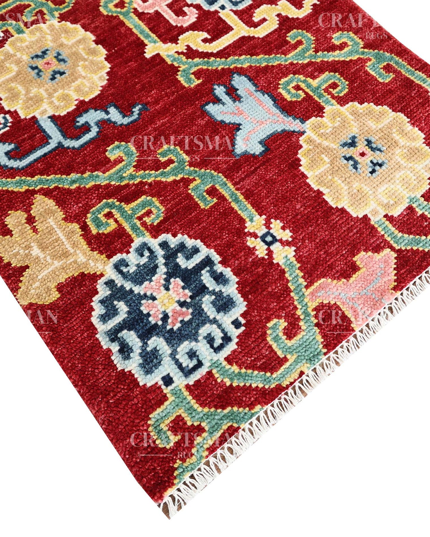 8x10 feet Wool Hand-Knotted Oushak-Inspired Rug | Craftsman Rugs Exclusive