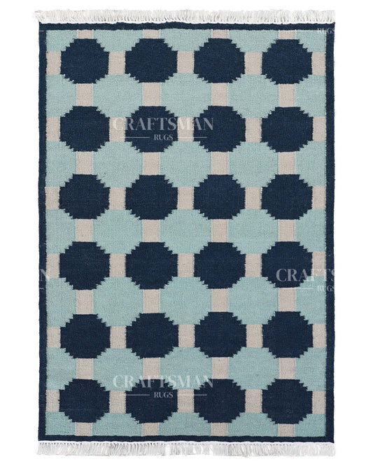 Varuna Wool Dhurrie Hand-Woven Flatweave Rug