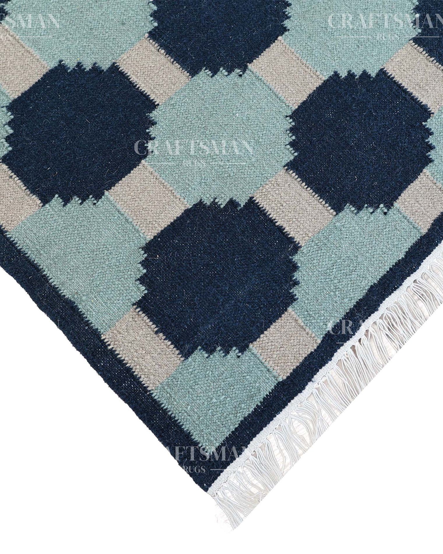 Varuna Wool Dhurrie Hand-Woven Flatweave Rug