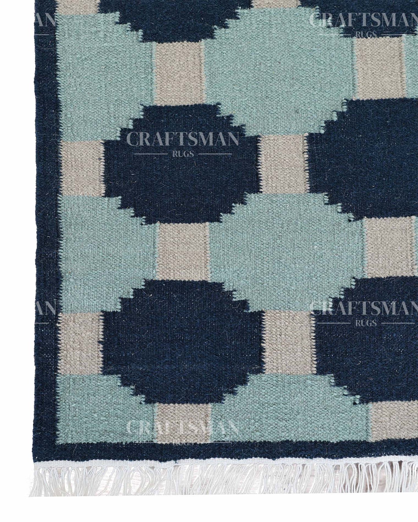 Varuna Wool Dhurrie Hand-Woven Flatweave Rug