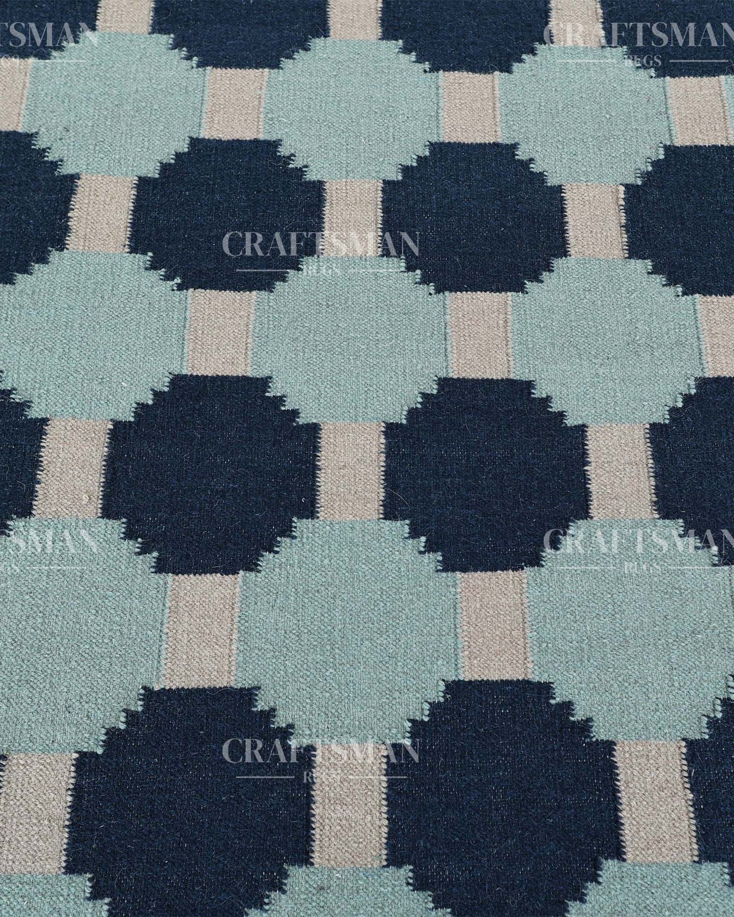 Varuna Wool Dhurrie Hand-Woven Flatweave Rug