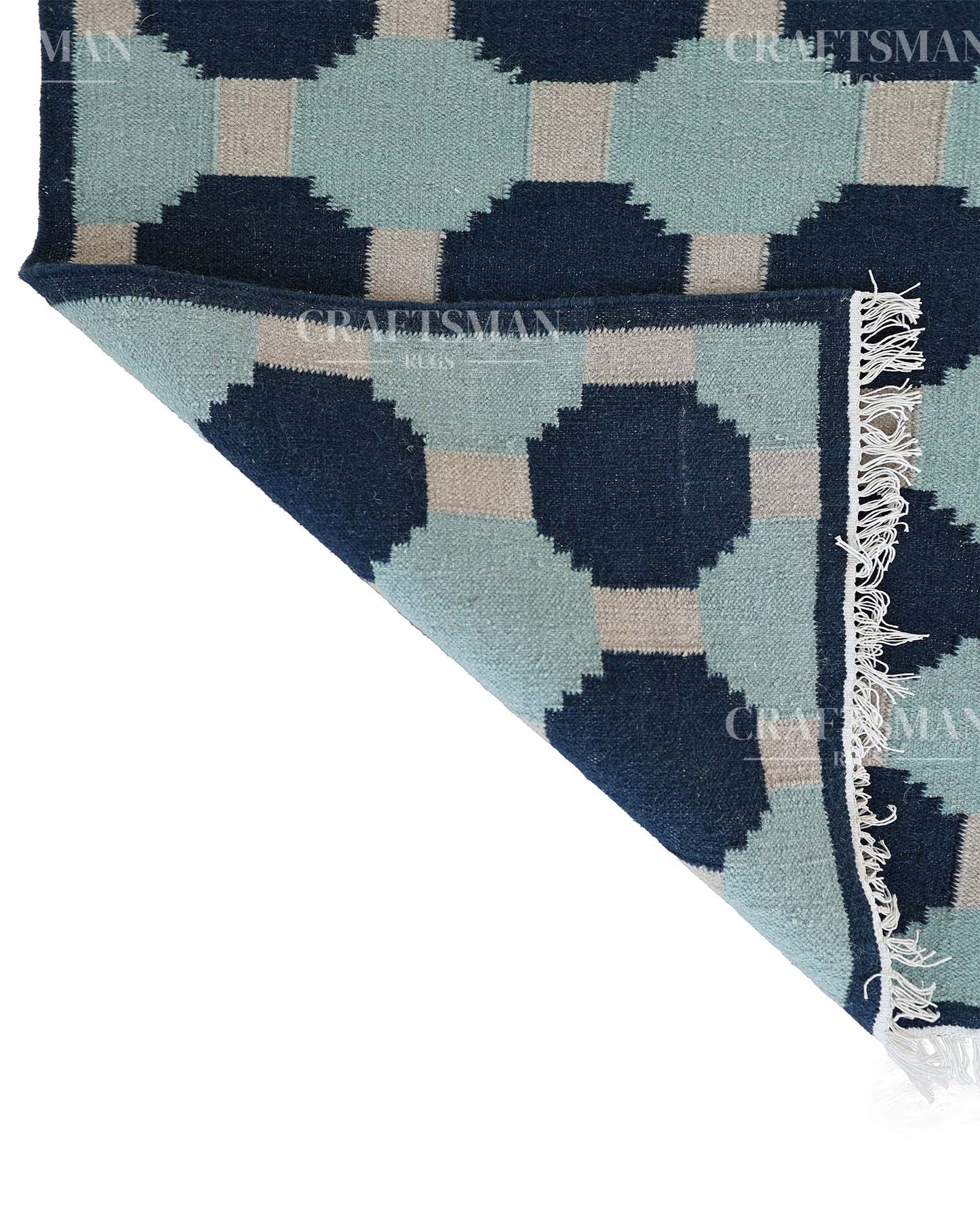 Varuna Wool Dhurrie Hand-Woven Flatweave Rug