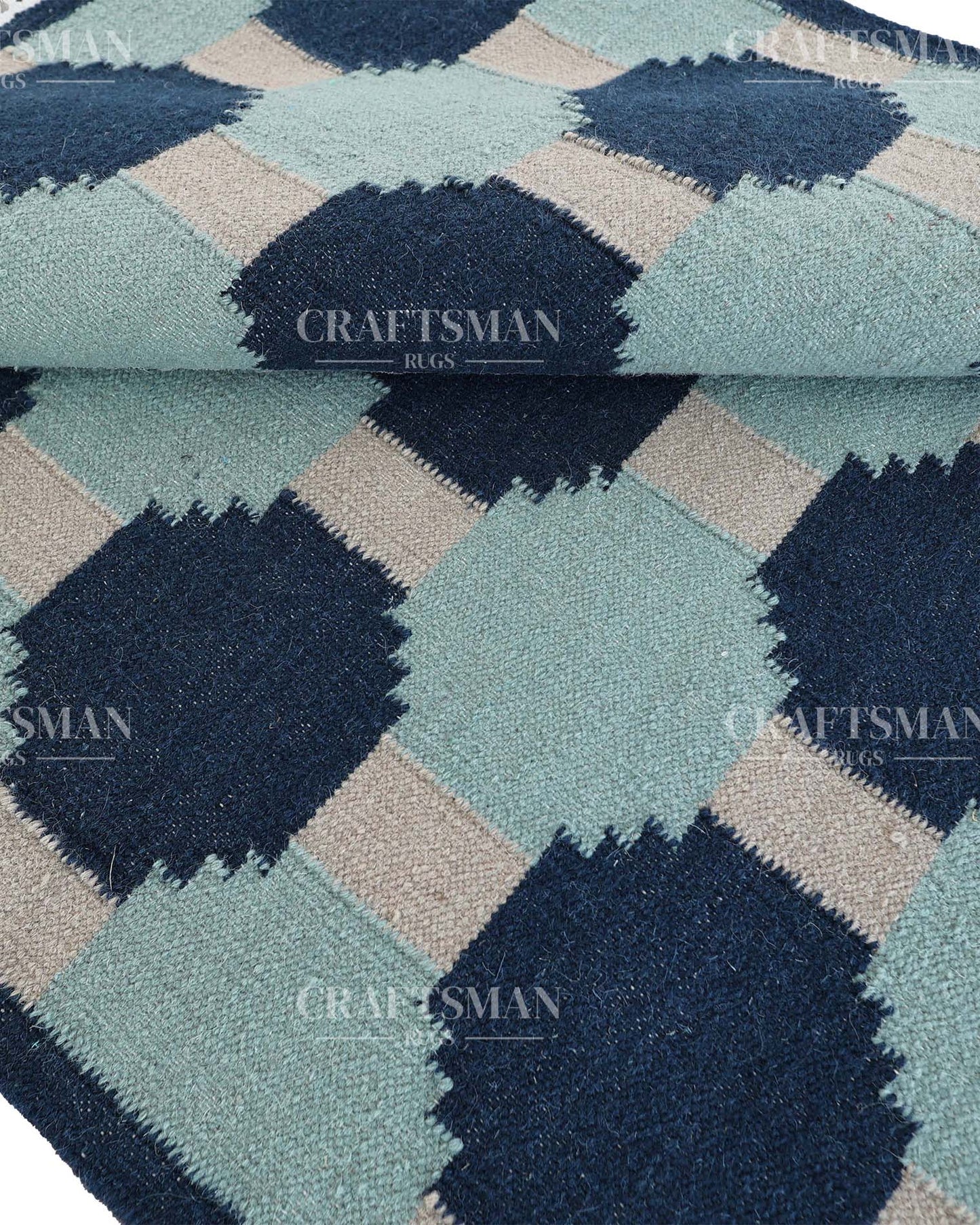 Varuna Wool Dhurrie Hand-Woven Flatweave Rug