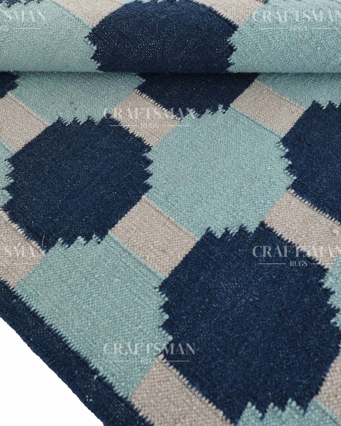 Varuna Wool Dhurrie Hand-Woven Flatweave Rug