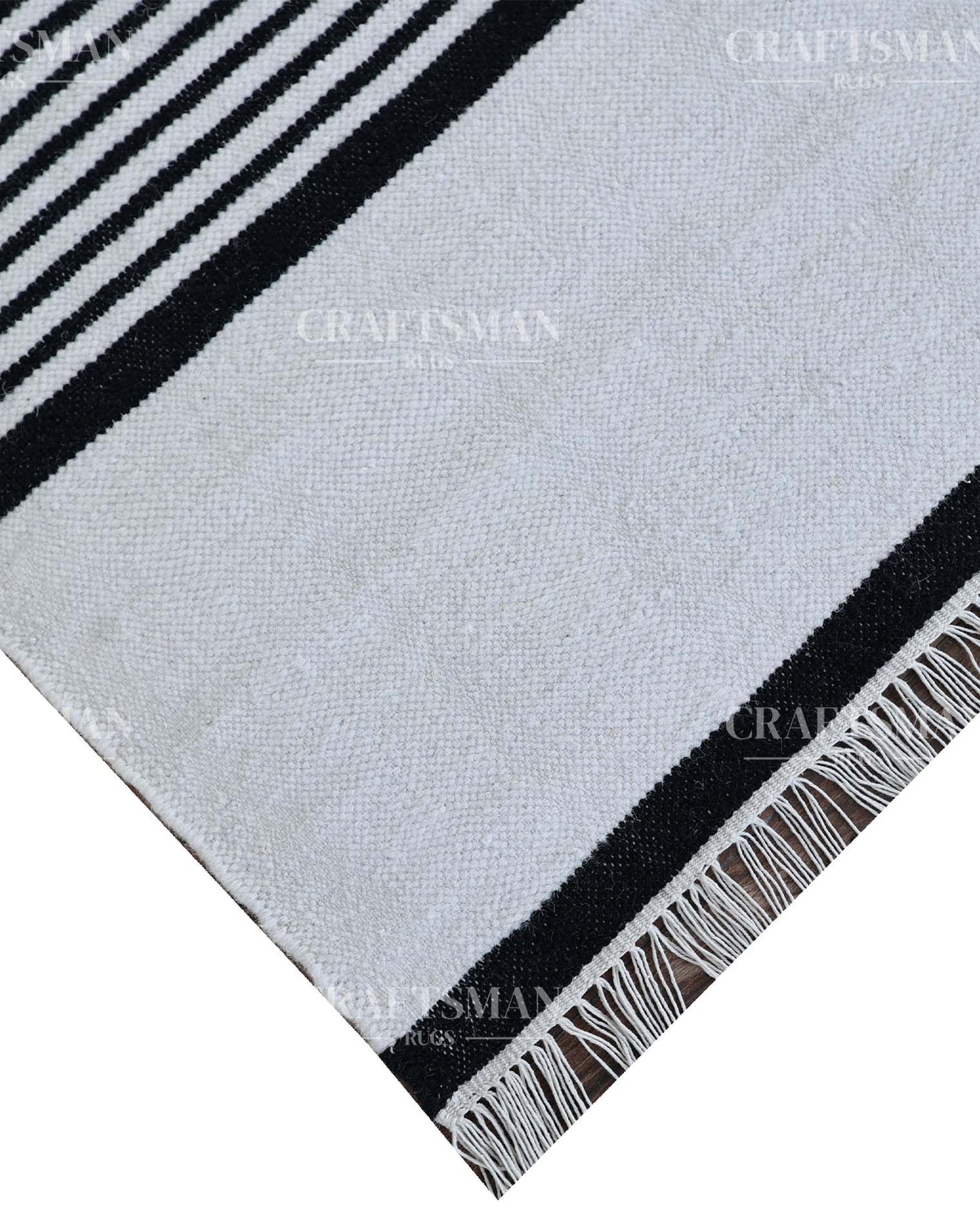 Phaedra Wool Dhurrie Hand-Woven Flatweave Rug