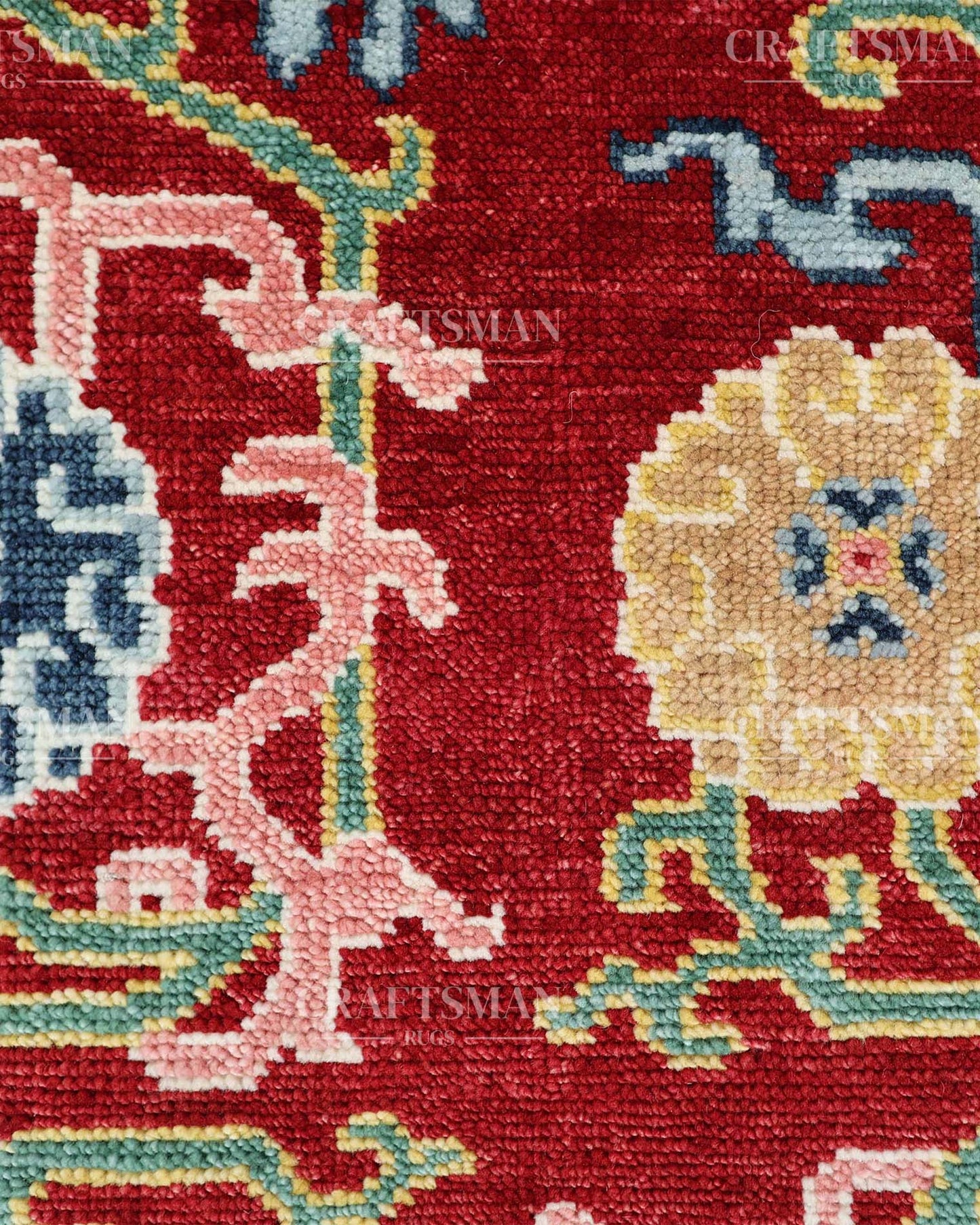 8x10 feet Wool Hand-Knotted Oushak-Inspired Rug | Craftsman Rugs Exclusive