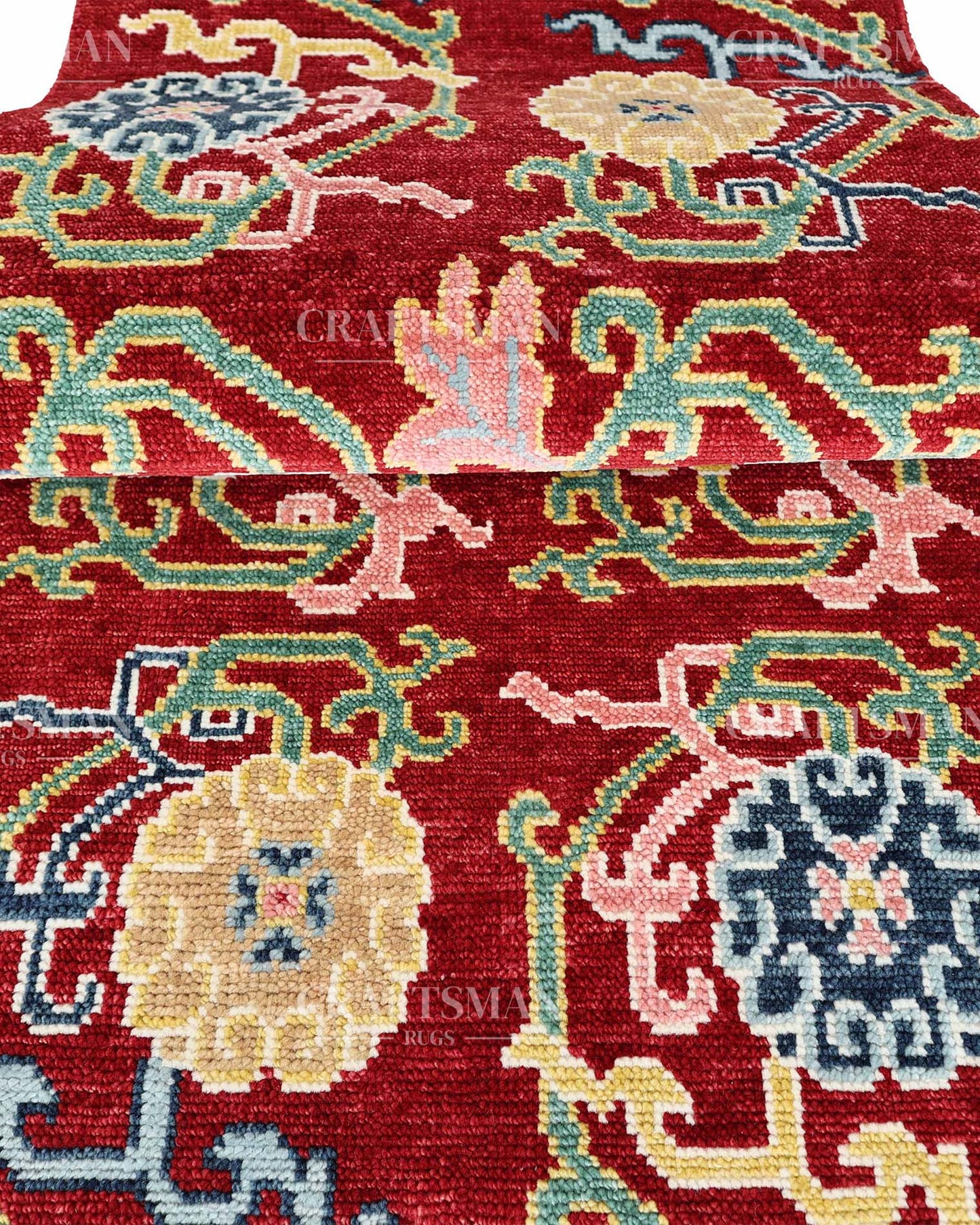 8x10 feet Wool Hand-Knotted Oushak-Inspired Rug | Craftsman Rugs Exclusive