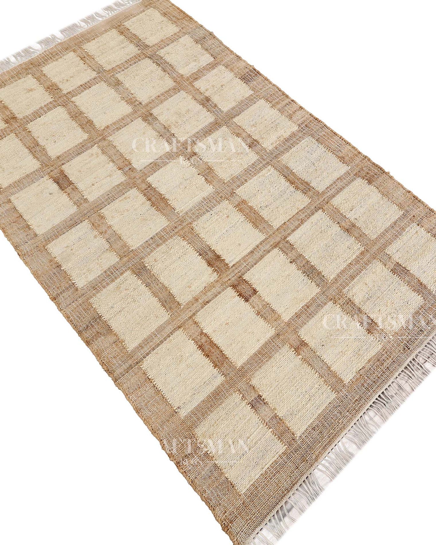 Fibana Jute Hand-Woven Natural Rug
