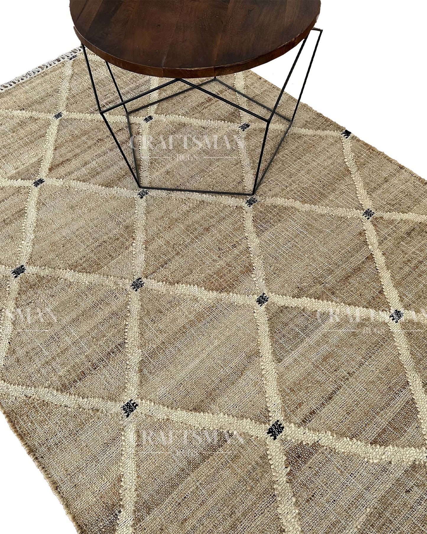 Canvara Diva Jute Hand-Woven Natural Rug