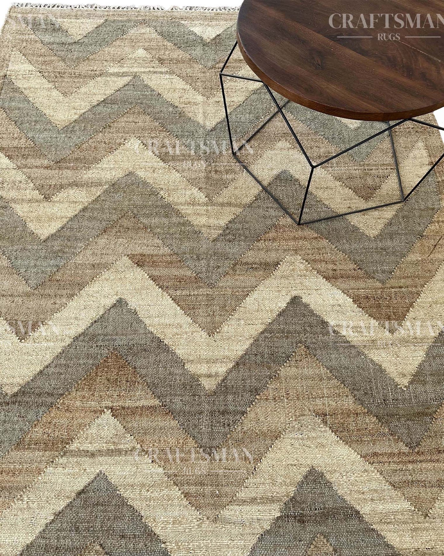 Bravara Jute Hand-Woven Natural Rug