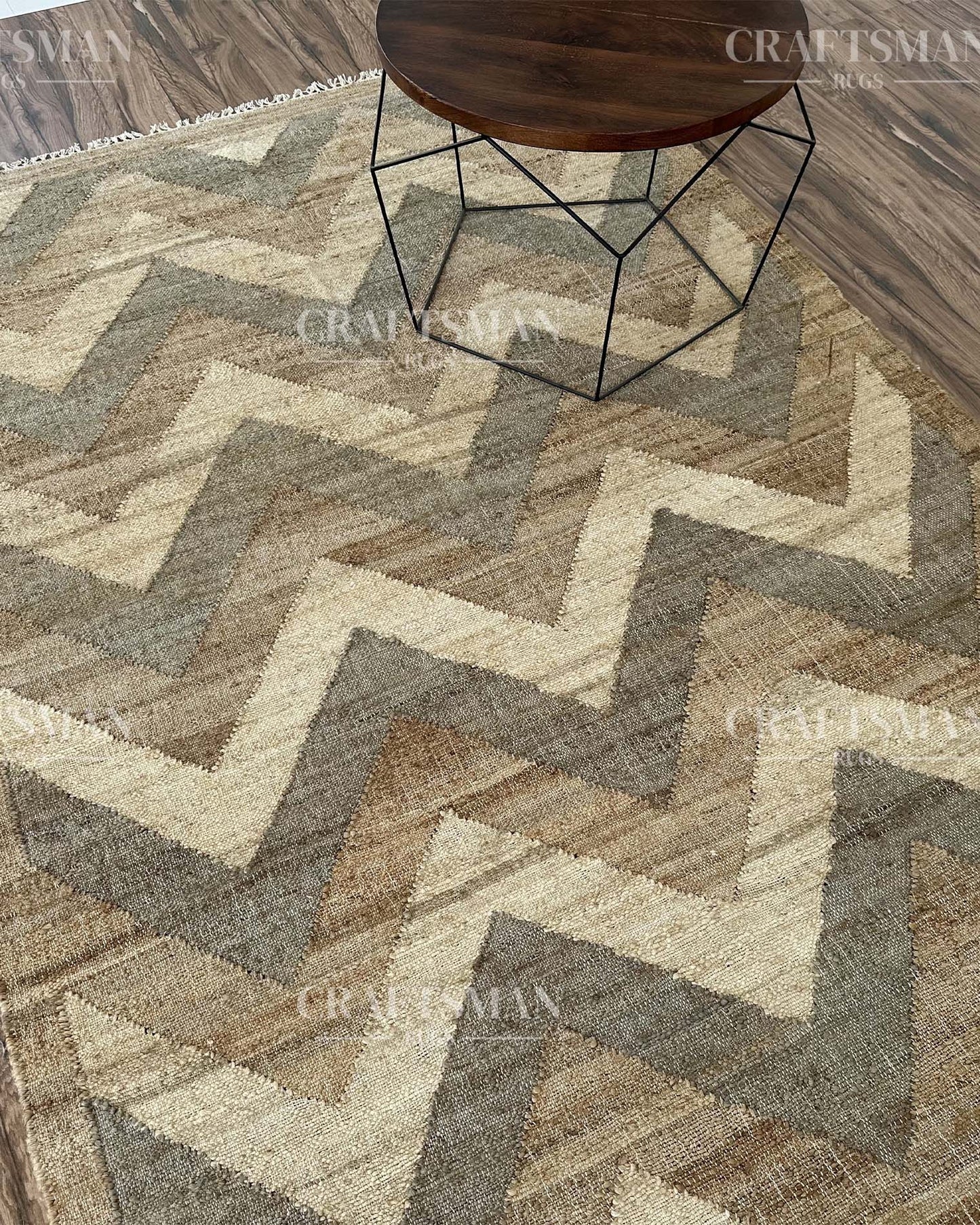 Bravara Jute Hand-Woven Natural Rug