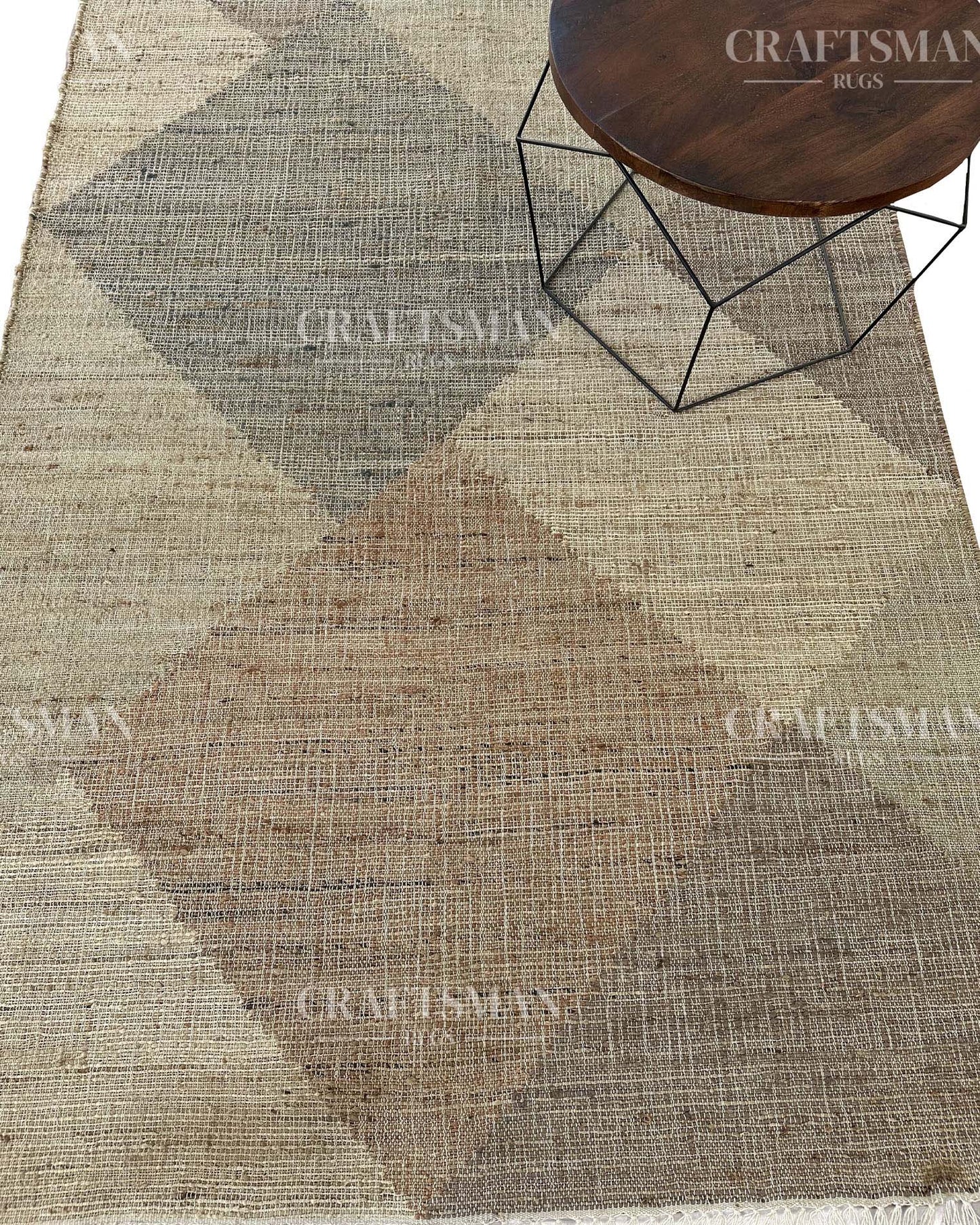 Ecorra Jute Hand-Woven Natural Rug