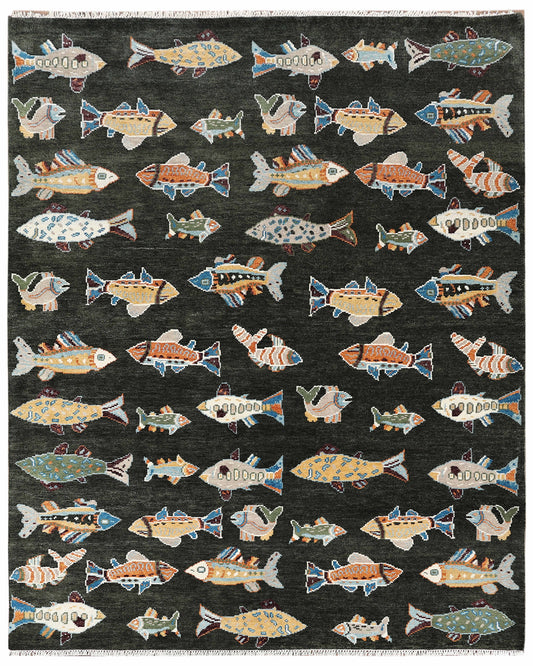 8x10 feet Wool Hand-Knotted Oushak-Inspired Rug | Craftsman Rugs Exclusive