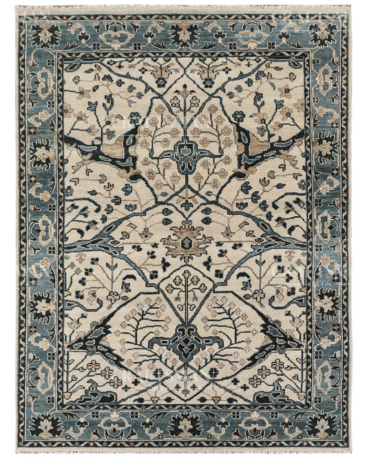 9x12 feet Wool Hand-Knotted Oushak-Inspired Rug | Craftsman Rugs Exclusive