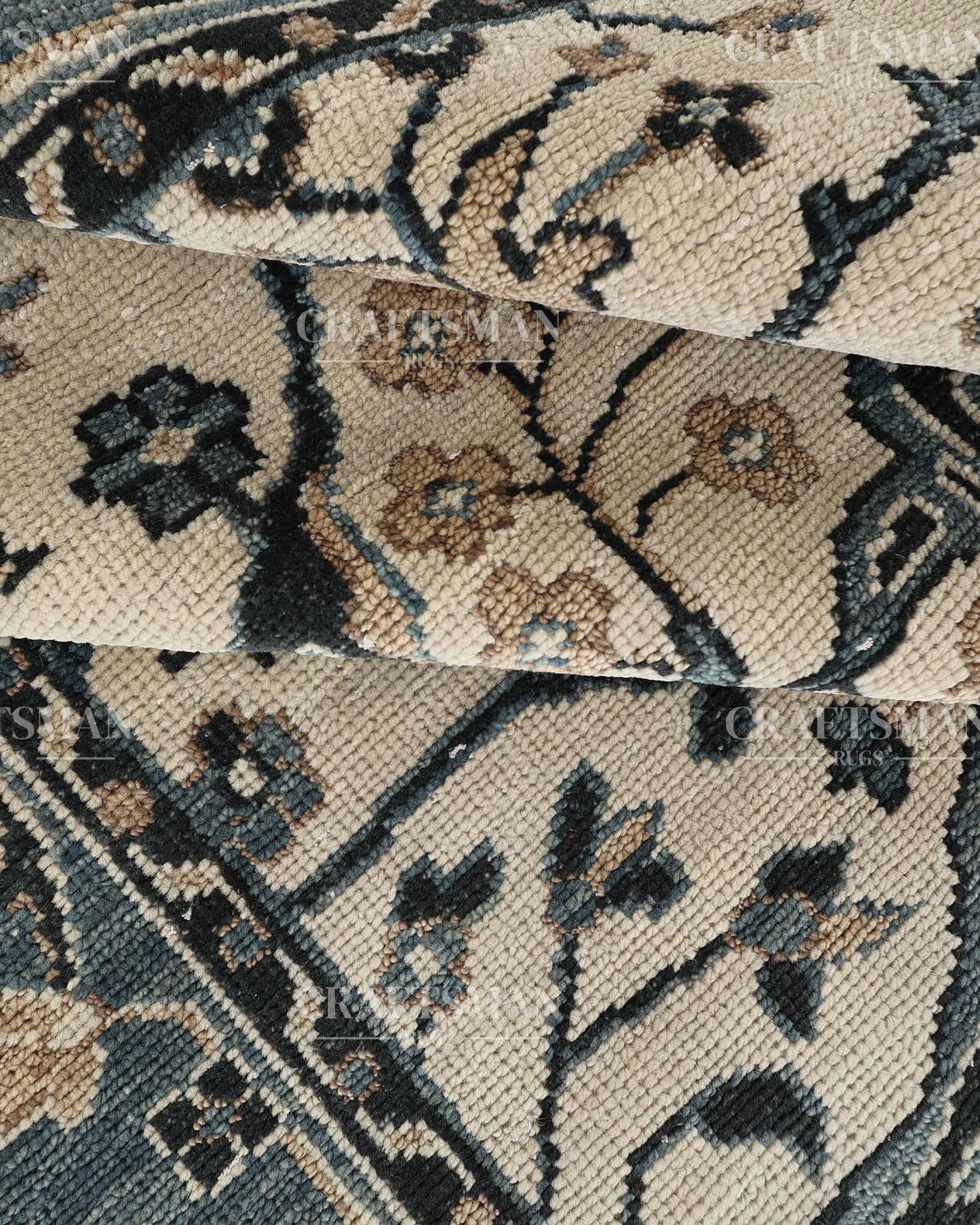 9x12 feet Wool Hand-Knotted Oushak-Inspired Rug | Craftsman Rugs Exclusive