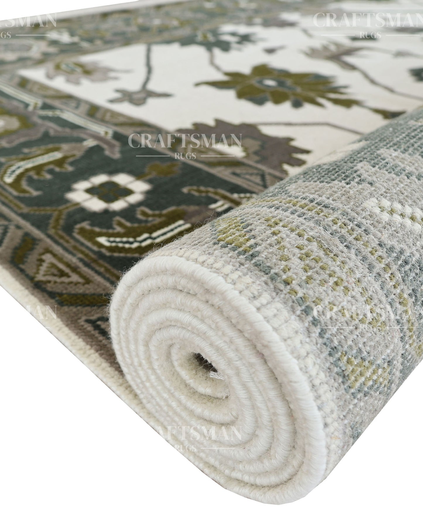 9x12 feet Wool Hand-Knotted Oushak-Inspired Rug | Craftsman Rugs Exclusive