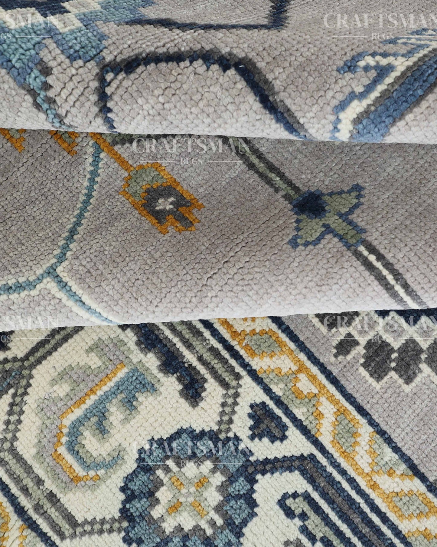 9x12 feet Wool Hand-Knotted Oushak-Inspired Rug | Craftsman Rugs Exclusive