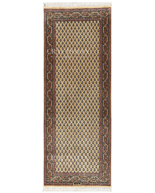 2.3x6.3 feet Vintage Hand-Knotted Wool Rug | One-of-a-Kind | Craftsman Rugs