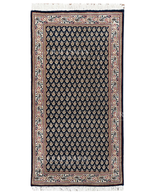 2.0x4.1 feet Vintage Hand-Knotted Wool Rug | One-of-a-Kind | Craftsman Rugs