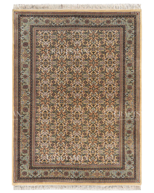 5.7x8.0 feet Vintage Hand-Knotted Wool Rug | One-of-a-Kind | Craftsman Rugs
