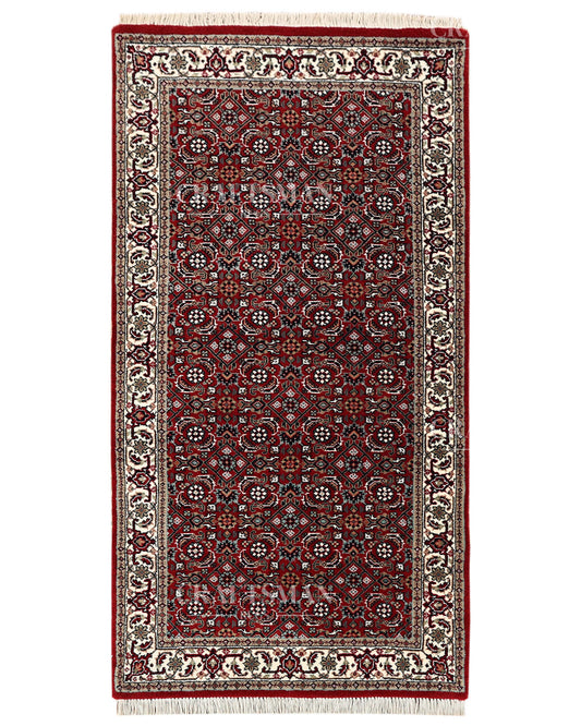 2.4x4.7 feet Vintage Hand-Knotted Wool Rug | One-of-a-Kind | Craftsman Rugs