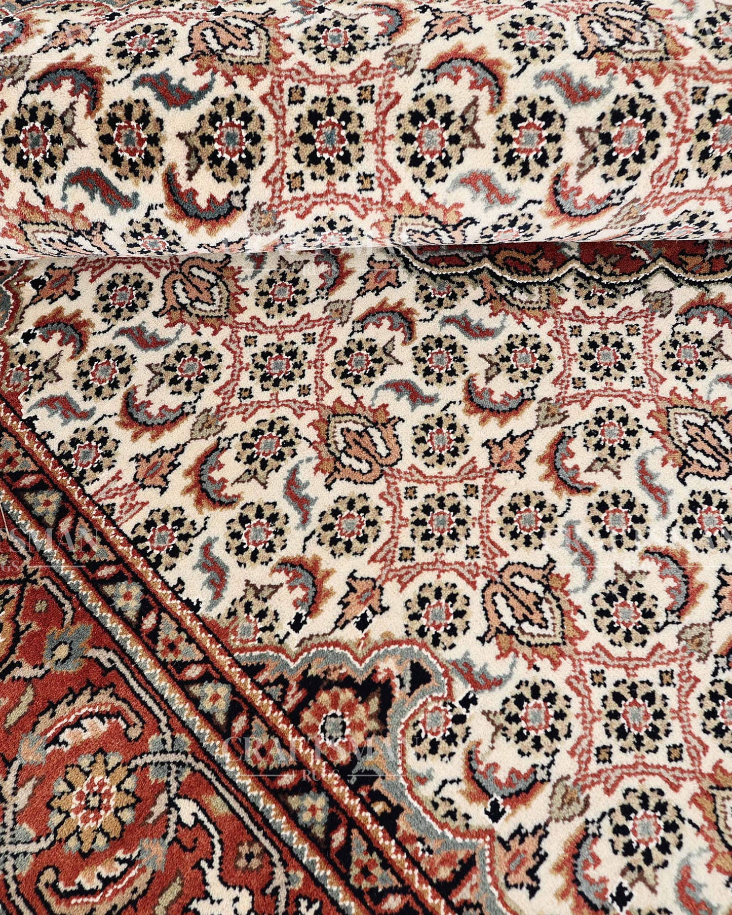 4.6x6.6 feet Vintage Hand-Knotted Wool Rug | One-of-a-Kind | Craftsman Rugs