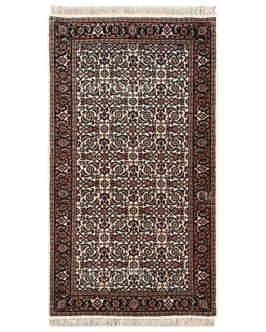 2.4x4.5 feet Vintage Hand-Knotted Wool Rug | One-of-a-Kind | Craftsman Rugs