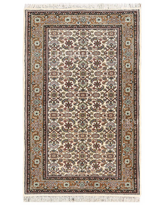 3.1x5.2 feet Vintage Hand-Knotted Wool Rug | One-of-a-Kind | Craftsman Rugs