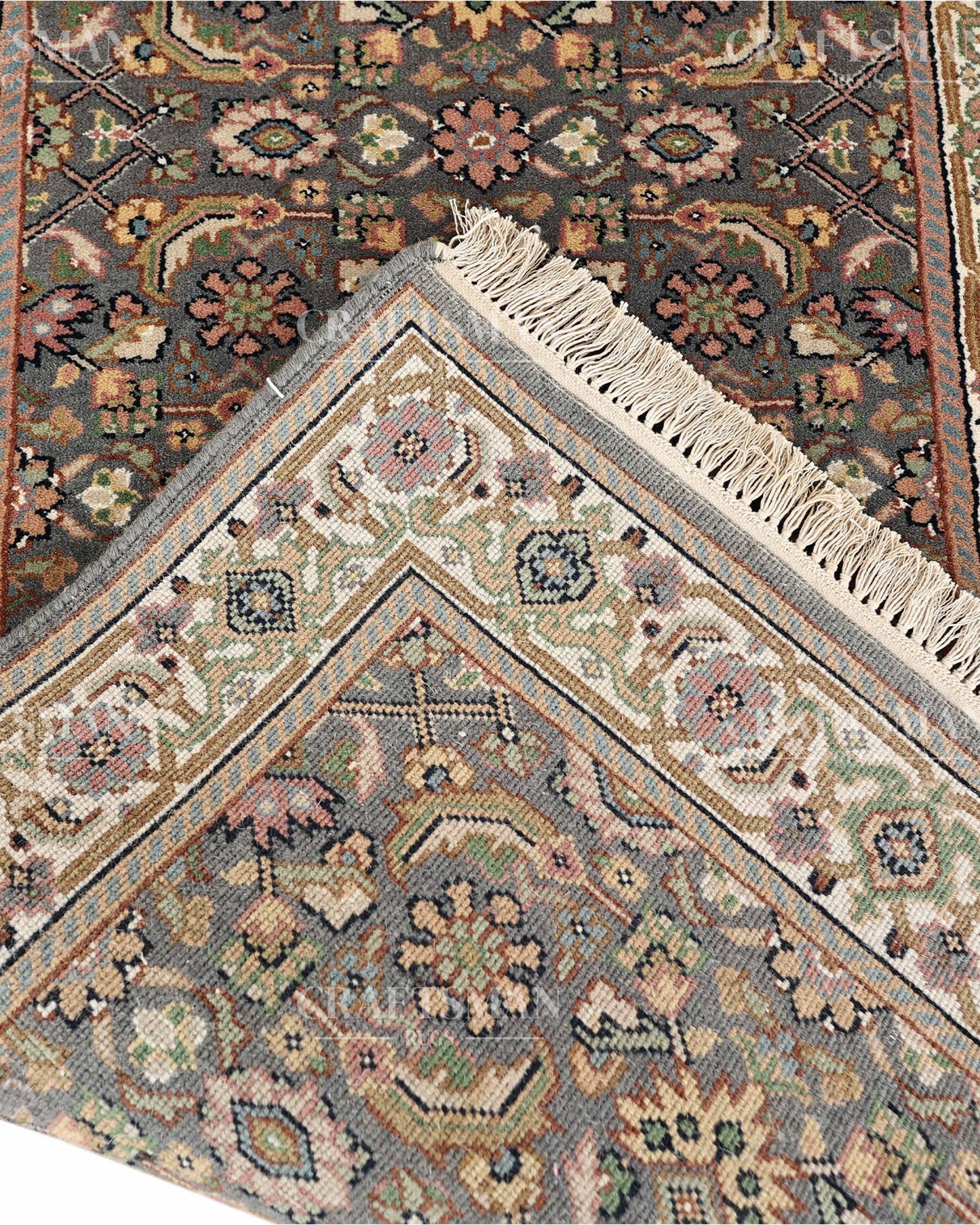 2.4x4.8 feet Vintage Hand-Knotted Wool Rug | One-of-a-Kind | Craftsman Rugs