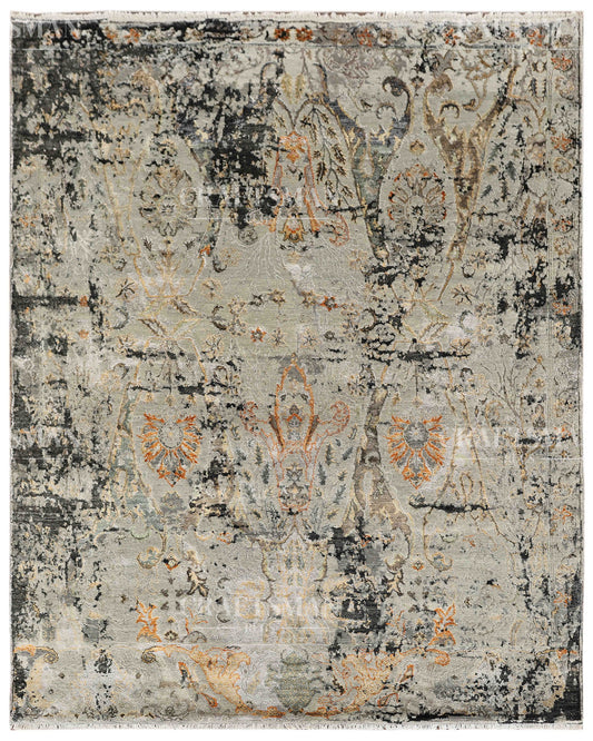 8x10 feet Vintage Hand-Knotted Wool Rug | One-of-a-Kind | Craftsman Rugs