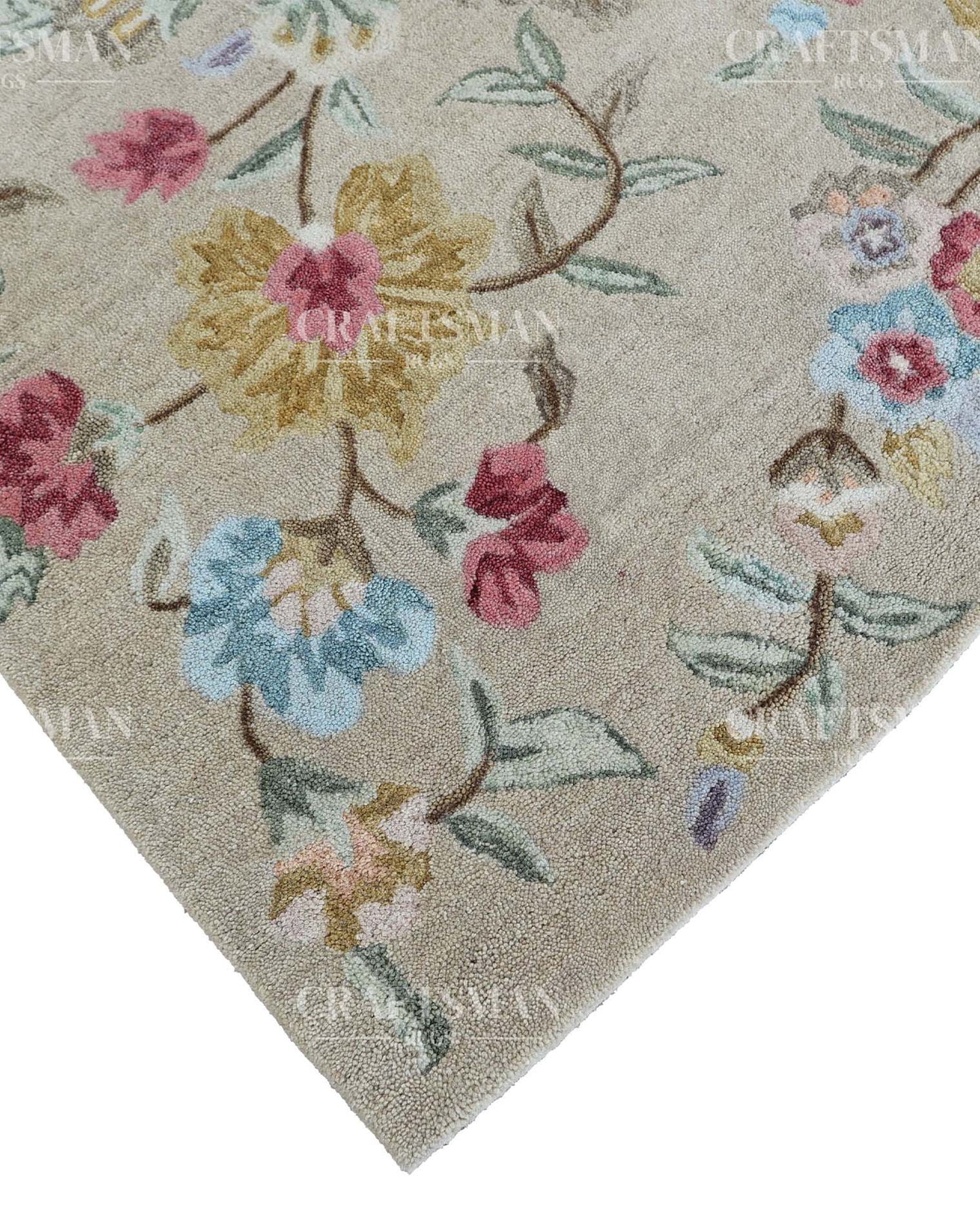 5x8 feet Wool Hand-Tufted Rug | Craftsman Rugs Exclusive