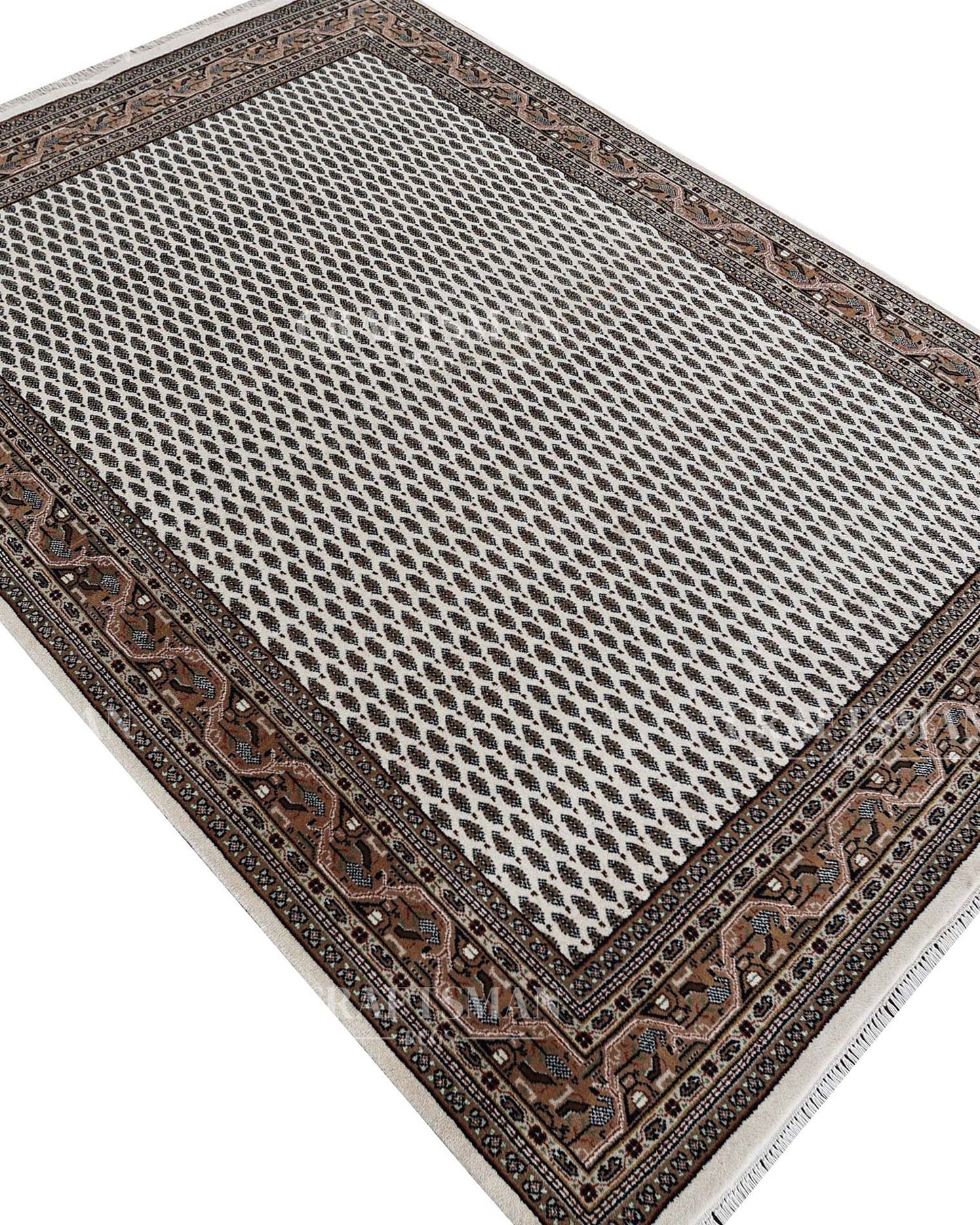 5x8 feet Vintage Hand-Knotted Wool Rug | One-of-a-Kind | Craftsman Rugs