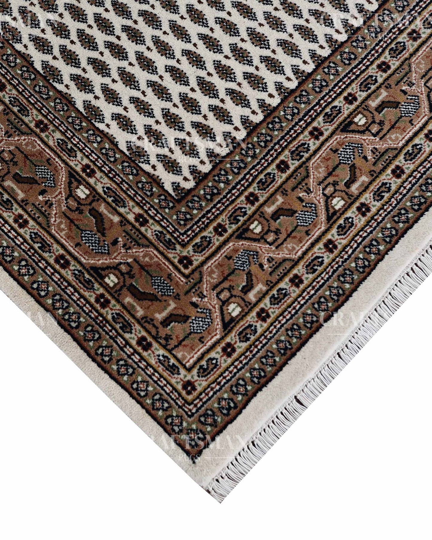 5x8 feet Vintage Hand-Knotted Wool Rug | One-of-a-Kind | Craftsman Rugs