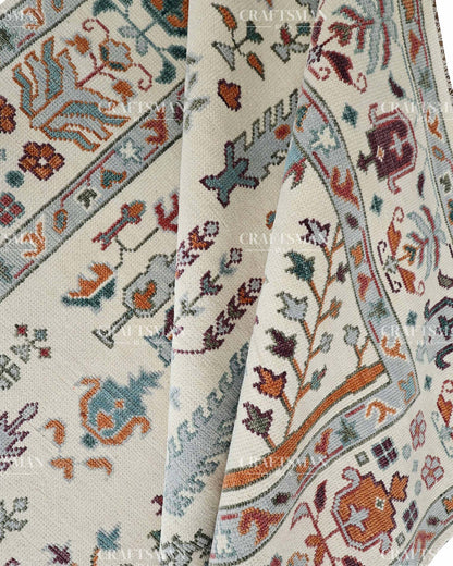 Anatolia Wool Hand-Knotted Oushak-Inspired Rug