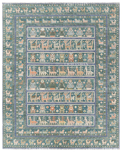 Izmir Wool Hand-Knotted Oushak-Inspired Rug