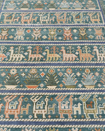 Izmir Wool Hand-Knotted Oushak-Inspired Rug