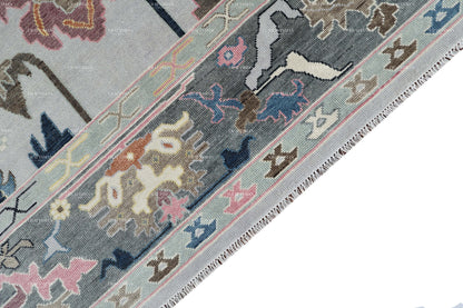 Sultana Wool Hand-Knotted Oushak-Inspired Rug