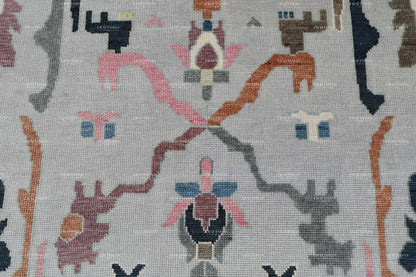 Sultana Wool Hand-Knotted Oushak-Inspired Rug