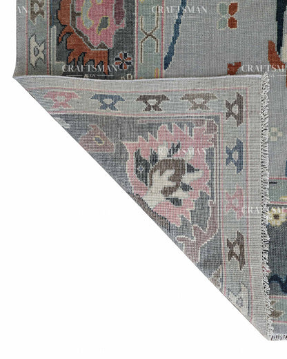 Sultana Wool Hand-Knotted Oushak-Inspired Rug