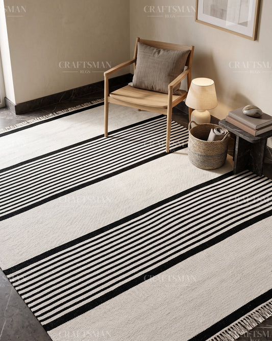 Phaedra Wool Dhurrie Hand-Woven Flatweave Rug