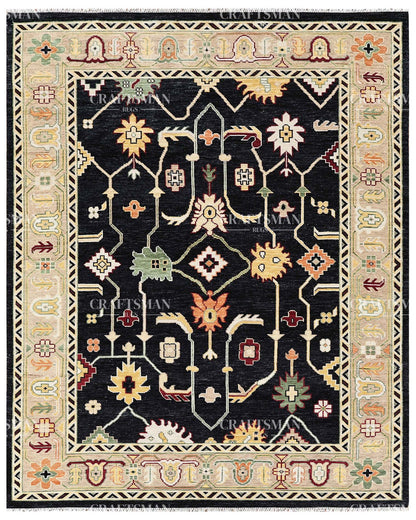 Konya Wool Hand-Knotted Oushak-Inspired Rug