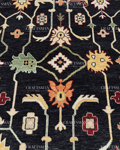Konya Wool Hand-Knotted Oushak-Inspired Rug