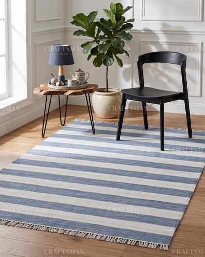Motiva Wool Dhurrie Hand-Woven Flatweave Rug